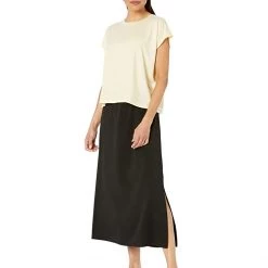 Eileen Fisher Crew Neck Boxy Top in Fine Stretch Jersey Knit | Shirts & Tops -Eberjey Shop 51fOUt7ud9L. AC SR736920