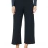 Eileen Fisher Petite High-Waisted Wide Ankle Pants in Flex Ponte