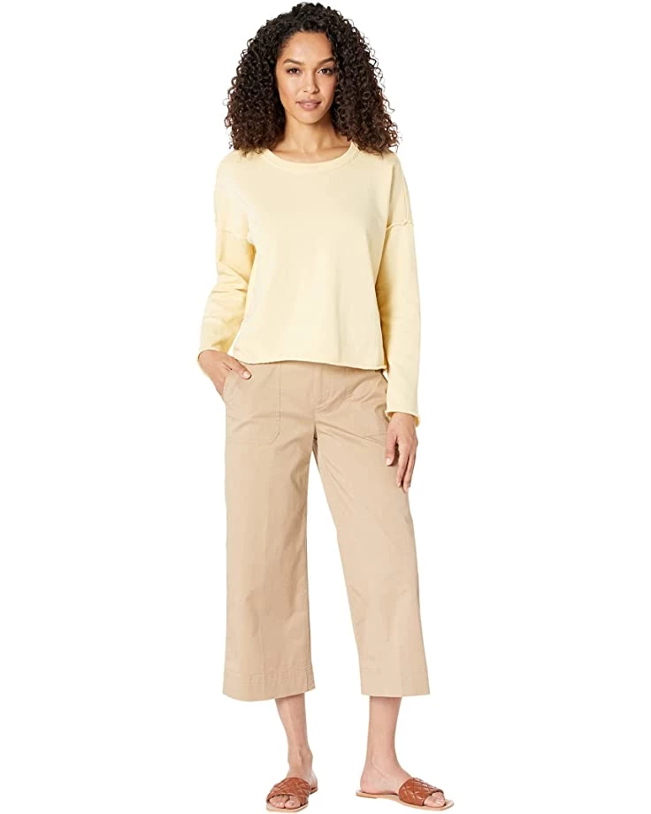 Eileen Fisher Crew Neck Box Top in Organic Cotton French Terry | Hoodies & Sweatshirts 6 Eileen Fisher Crew Neck Box Top in Organic Cotton French Terry | Hoodies & Sweatshirts - Image 4