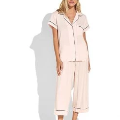 Eberjey Gisele - The Cropped Pajama Set | Sleepwear -Eberjey Shop 6185k0lq1dL. AC SR736920