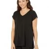 Eileen Fisher V-Neck Long Boxy Top | Shirts & Tops