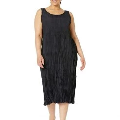 Eileen Fisher Full-Length Tiered Dress in Crushed Silk | Dresses