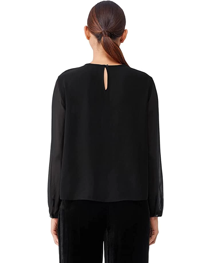Eileen Fisher Crew Neck Long Sleeve Top | Shirts & Tops 4 Eileen Fisher Crew Neck Long Sleeve Top | Shirts & Tops - Image 2