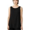 Eileen Fisher Bateau Neck Long Shell | Shirts & Tops -Eberjey Shop 61A3RyOof0S. AC SR736920