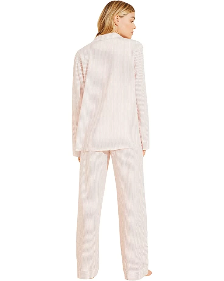 Eberjey Nautico Stripes - The Woven Long PJ Set | Sleepwear 4 Eberjey Nautico Stripes - The Woven Long PJ Set | Sleepwear - Image 2