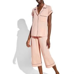 Eberjey Gisele - The Cropped Pajama Set | Sleepwear -Eberjey Shop 61ChyIPX49L. AC SR736920