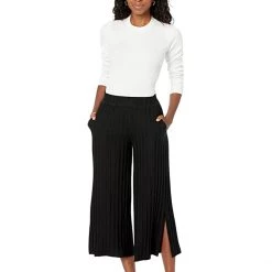 Eileen Fisher Petite Wide Leg Pants -Eberjey Shop 61FIp9yp QL. AC SR736920