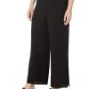 Eileen Fisher Petite Straight Ankle Pants with High Slit in Silk Georgette Crepe -Eberjey Shop 61GHXZ3TW0L. AC SR736920