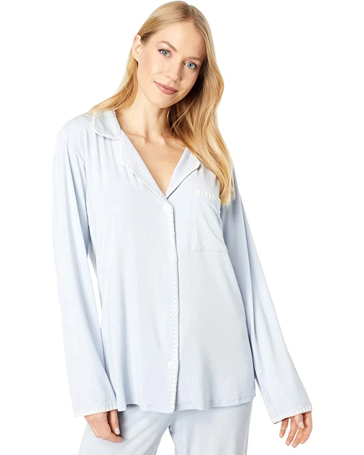 Eberjey Frida - The Whip Stitch Long PJ Set | Sleepwear 4 Eberjey Frida - The Whip Stitch Long PJ Set | Sleepwear - Image 2