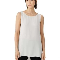 Eileen Fisher Bateau Neck Long Shell | Shirts & Tops -Eberjey Shop 61HthdNkM3S. AC SR736920
