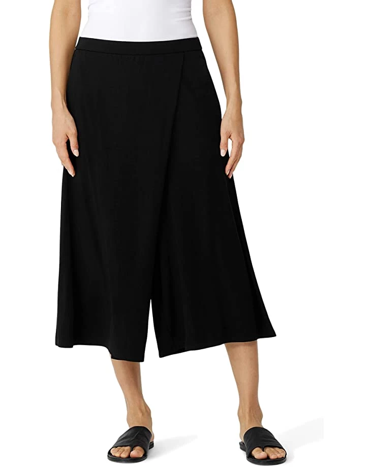 Eileen Fisher Wide Cropped Wrap Pants 3 Eileen Fisher Wide Cropped Wrap Pants