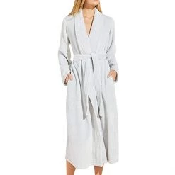 Eberjey Chalet - The Plush Robe with Ribbon | Sleepwear