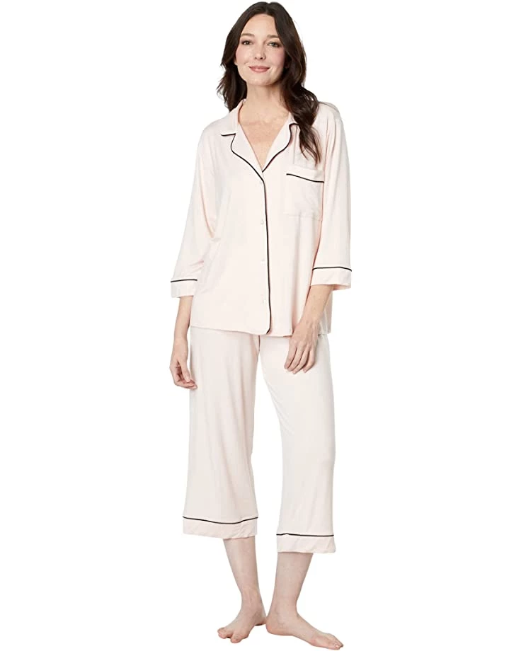 Eberjey Gisele - 3/4 Sleeve Crop PJ Set | Sleepwear 3 Eberjey Gisele - 3/4 Sleeve Crop PJ Set | Sleepwear