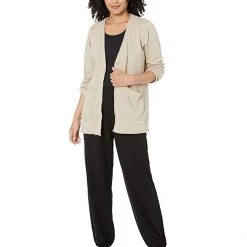 Eileen Fisher V-Neck Boxy Jacket | Coats & Outerwear -Eberjey Shop 61RDlXWV49L. AC SR736920