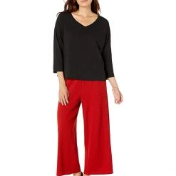 Eileen Fisher V-Neck Box Top | Shirts & Tops 10 Eileen Fisher V-Neck Box Top | Shirts & Tops -Eberjey Shop 61RfVgtDi L. AC SR736920