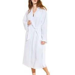 Eberjey Linen Solid - The Long Robe | Sleepwear