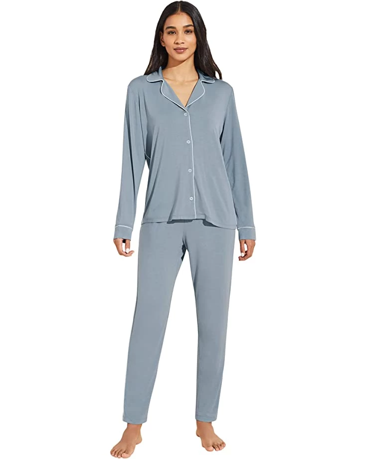 Eberjey Gisele Slim Tuxedo Pajama Set | Sleepwear 6 Eberjey Gisele Slim Tuxedo Pajama Set | Sleepwear - Image 4