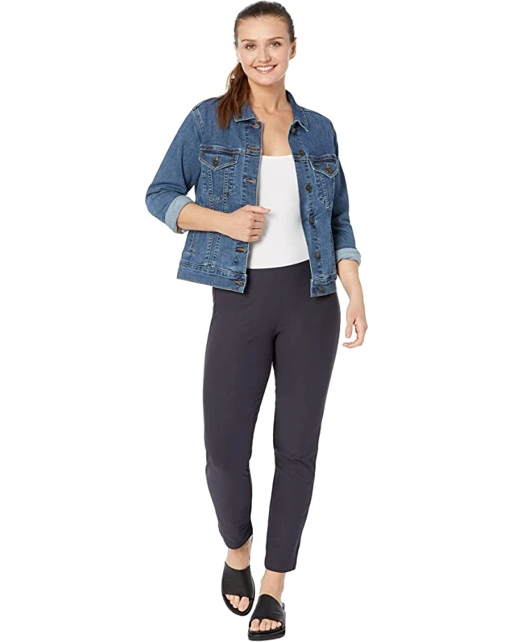 Eileen Fisher Petite Slim Ankle Pants in Washable Stretch Crepe 7 Eileen Fisher Petite Slim Ankle Pants in Washable Stretch Crepe - Image 5