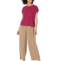 Eileen Fisher Crew Neck Box Top in Textured Organic Linen Cotton Seed | Shirts & Tops 9 Eileen Fisher Crew Neck Box Top in Textured Organic Linen Cotton Seed | Shirts & Tops -Eberjey Shop 61kTPsAlabL. AC SR736920