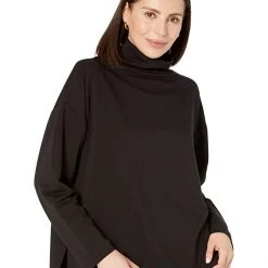 Eileen Fisher Funnel Neck Box Top | Shirts & Tops