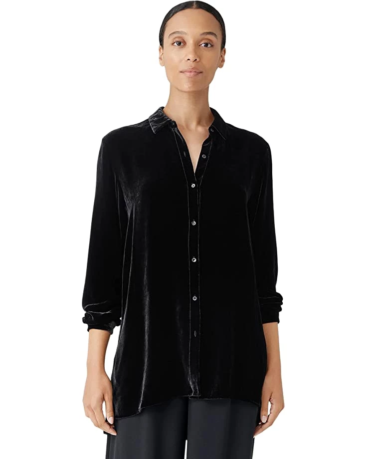 Eileen Fisher Classic Collar Long Shirt | Shirts & Tops 3 Eileen Fisher Classic Collar Long Shirt | Shirts & Tops