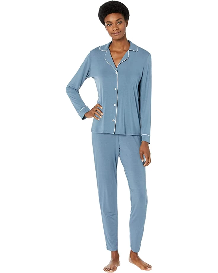 Eberjey Gisele Slim Tuxedo Pajama Set | Sleepwear 8 Eberjey Gisele Slim Tuxedo Pajama Set | Sleepwear - Image 6