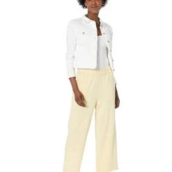 Eileen Fisher Cropped Straight Pants in Organic Cotton French Terry -Eberjey Shop 61wTmcjeCQL. AC SR736920