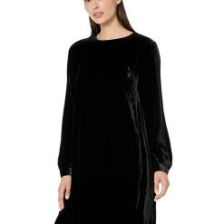 Eileen Fisher Crew Neck Knee Length Dress | Dresses