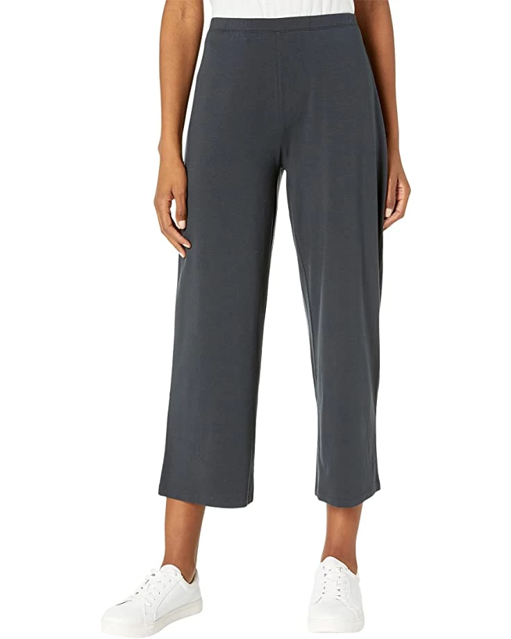 Eileen Fisher Straight Cropped Pants in Stretch Jersey Knit 3 Eileen Fisher Straight Cropped Pants in Stretch Jersey Knit