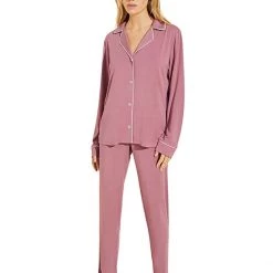 Eberjey Gisele Slim Tuxedo Pajama Set | Sleepwear