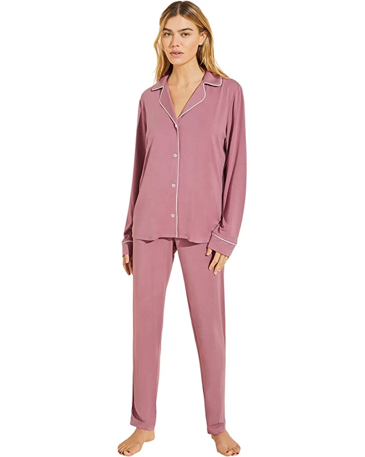 Eberjey Gisele Slim Tuxedo Pajama Set | Sleepwear 3 Eberjey Gisele Slim Tuxedo Pajama Set | Sleepwear