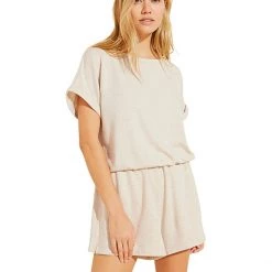 Eberjey Softest Sweats - The Short Sleeve Top | Sleepwear -Eberjey Shop 61yroT5JLL. AC SR736920