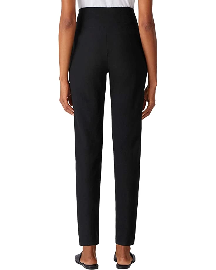 Eileen Fisher High-Waisted Slim Ankle Pants w/ Wide Yoke in Washable Stretch Crepe 4 Eileen Fisher High-Waisted Slim Ankle Pants w/ Wide Yoke in Washable Stretch Crepe - Image 2