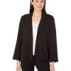 Eileen Fisher Long Blazer in Lightweight Organic Cotton Terry | Coats & Outerwear