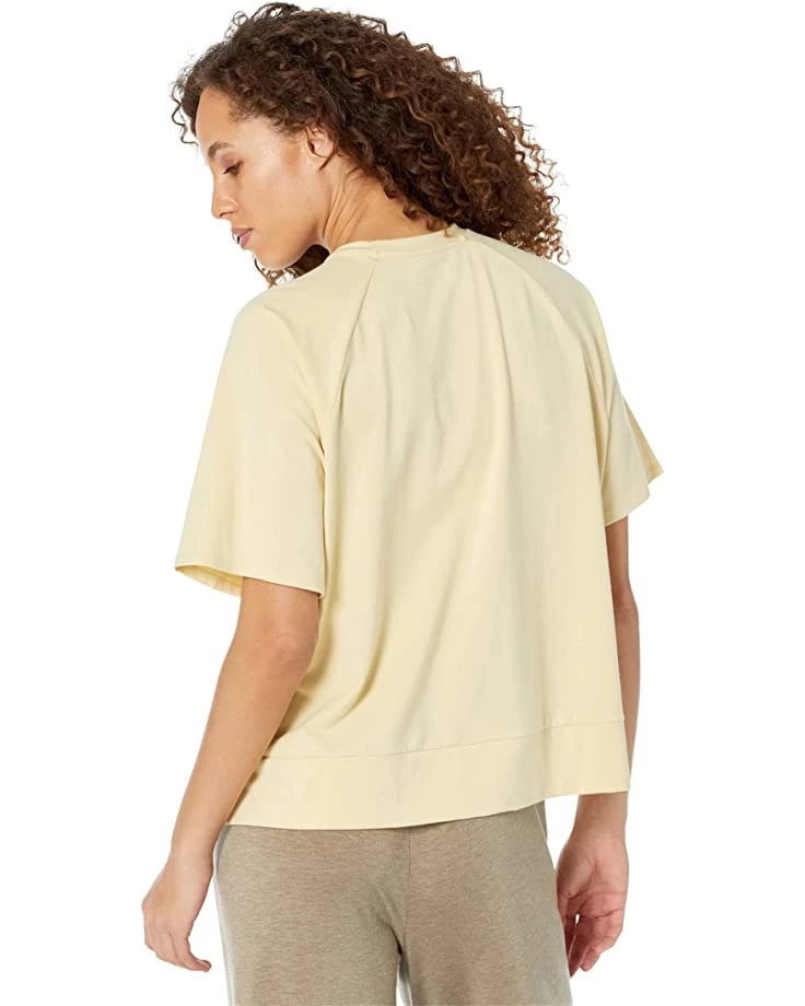 Eileen Fisher Crew Neck Elbow Raglan Sleeve Top in Organic Cotton Stretch Jersey | Shirts & Tops 4 Eileen Fisher Crew Neck Elbow Raglan Sleeve Top in Organic Cotton Stretch Jersey | Shirts & Tops - Image 2