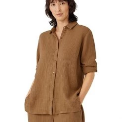 Eileen Fisher Classic Collar Shirt | Shirts & Tops