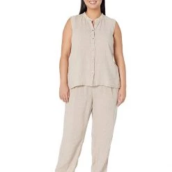 Eileen Fisher Tapered Ankle Pants in Puckered Organic Linen 9 Eileen Fisher Tapered Ankle Pants in Puckered Organic Linen -Eberjey Shop 71CD0yfJ7yL. AC SR736920