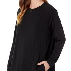 Eileen Fisher Crew Neck Raglan Knee Length Dress | Dresses -Eberjey Shop 71GQxnuP5L. AC SR736920