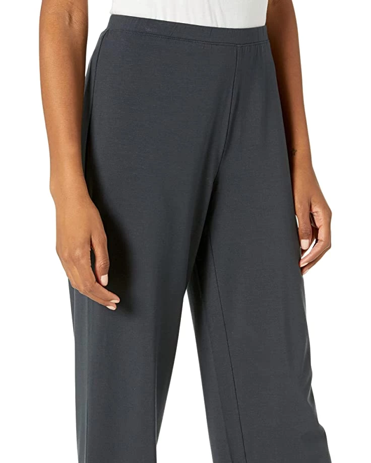 Eileen Fisher Straight Cropped Pants in Stretch Jersey Knit 5 Eileen Fisher Straight Cropped Pants in Stretch Jersey Knit - Image 3