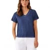 Eileen Fisher V-Neck Short Sleeve Tee | Shirts & Tops -Eberjey Shop 71HBR1lbZBL. AC SR736920