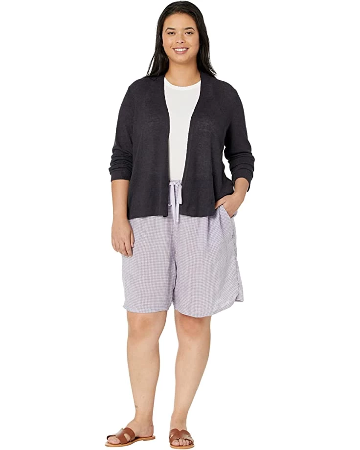 Eileen Fisher V-Neck Cardigan in Organic Linen Cotton Airy Tuck | Sweaters 6 Eileen Fisher V-Neck Cardigan in Organic Linen Cotton Airy Tuck | Sweaters - Image 4