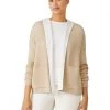 Eileen Fisher Hooded Cardigan in Peruvian Organic Cotton Tencel | Sweaters -Eberjey Shop 71MymHjTuzL. AC SR736920