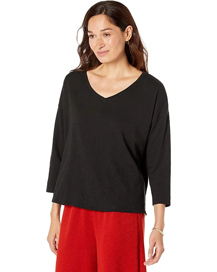 Eileen Fisher V-Neck Box Top | Shirts & Tops 3 Eileen Fisher V-Neck Box Top | Shirts & Tops