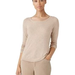 Eileen Fisher Scoop Neck Slim Top | Shirts & Tops