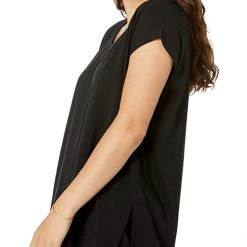 Eileen Fisher V-Neck Long Boxy Top | Shirts & Tops -Eberjey Shop 71WCnAX3 XL. AC SR736920