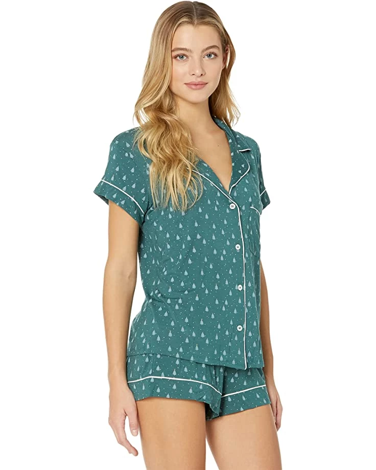 Eberjey Gisele Printed - The Shortie Short PJ Set | Sleepwear 4 Eberjey Gisele Printed - The Shortie Short PJ Set | Sleepwear - Image 2
