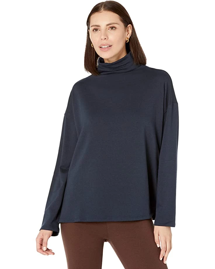 Eileen Fisher Funnel Neck Box Top | Shirts & Tops 8 Eileen Fisher Funnel Neck Box Top | Shirts & Tops - Image 6