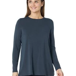 Eileen Fisher Petite Crew Neck Tunic in Fine Stretch Jersey Knit | Shirts & Tops 11 Eileen Fisher Petite Crew Neck Tunic in Fine Stretch Jersey Knit | Shirts & Tops -Eberjey Shop 71dV3tVraL. AC SR736920
