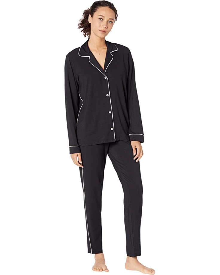 Eberjey Gisele Slim Tuxedo Pajama Set | Sleepwear 5 Eberjey Gisele Slim Tuxedo Pajama Set | Sleepwear - Image 3