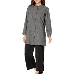 Eileen Fisher Mandarin Collar Shirt | Shirts & Tops